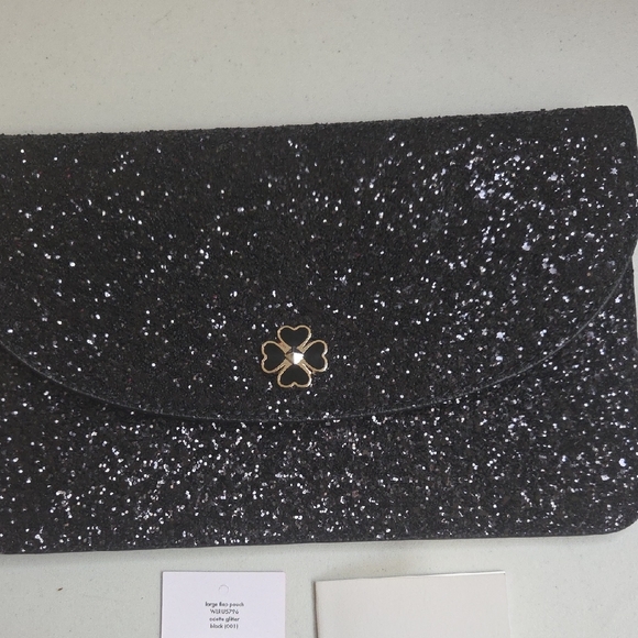 Kate Spade Sparkling Black Clutch - Picture 3 of 7